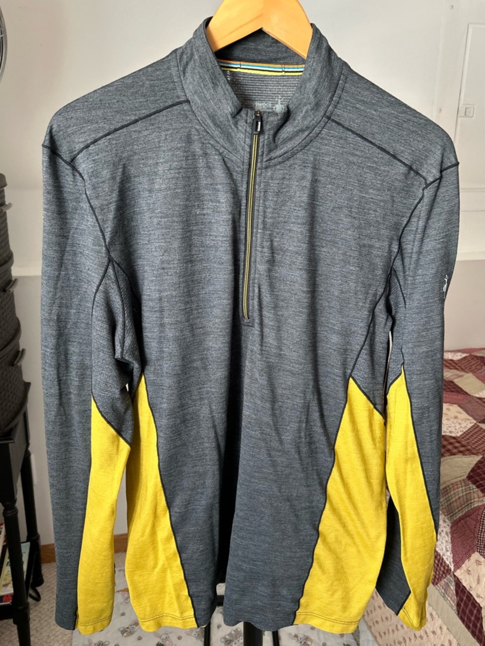 Smartwool Merino Sport 150 1/4 Zip Pullover Long Sleeve Shirt Men’s Large